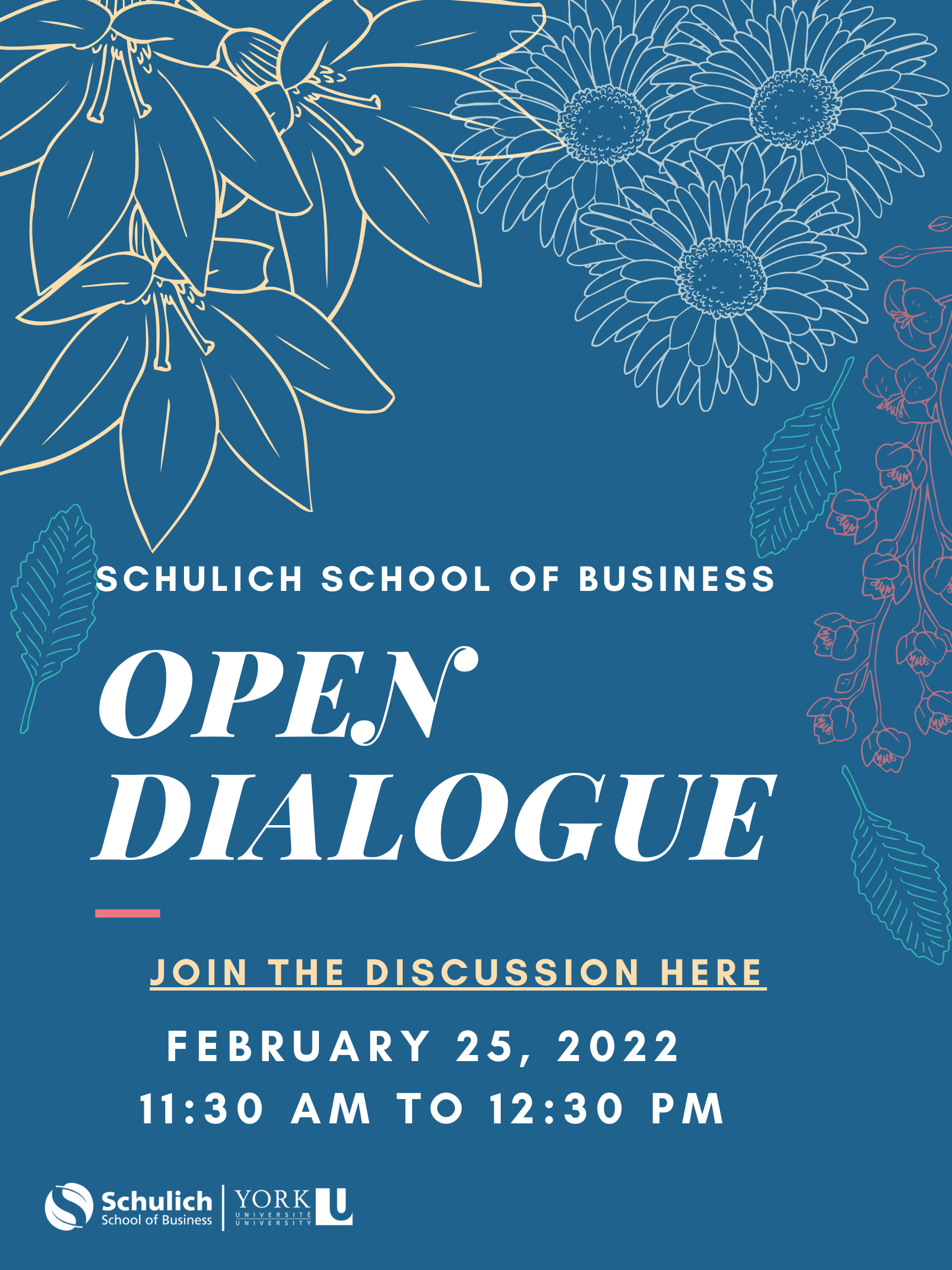 Poster for Open Dialogue Event