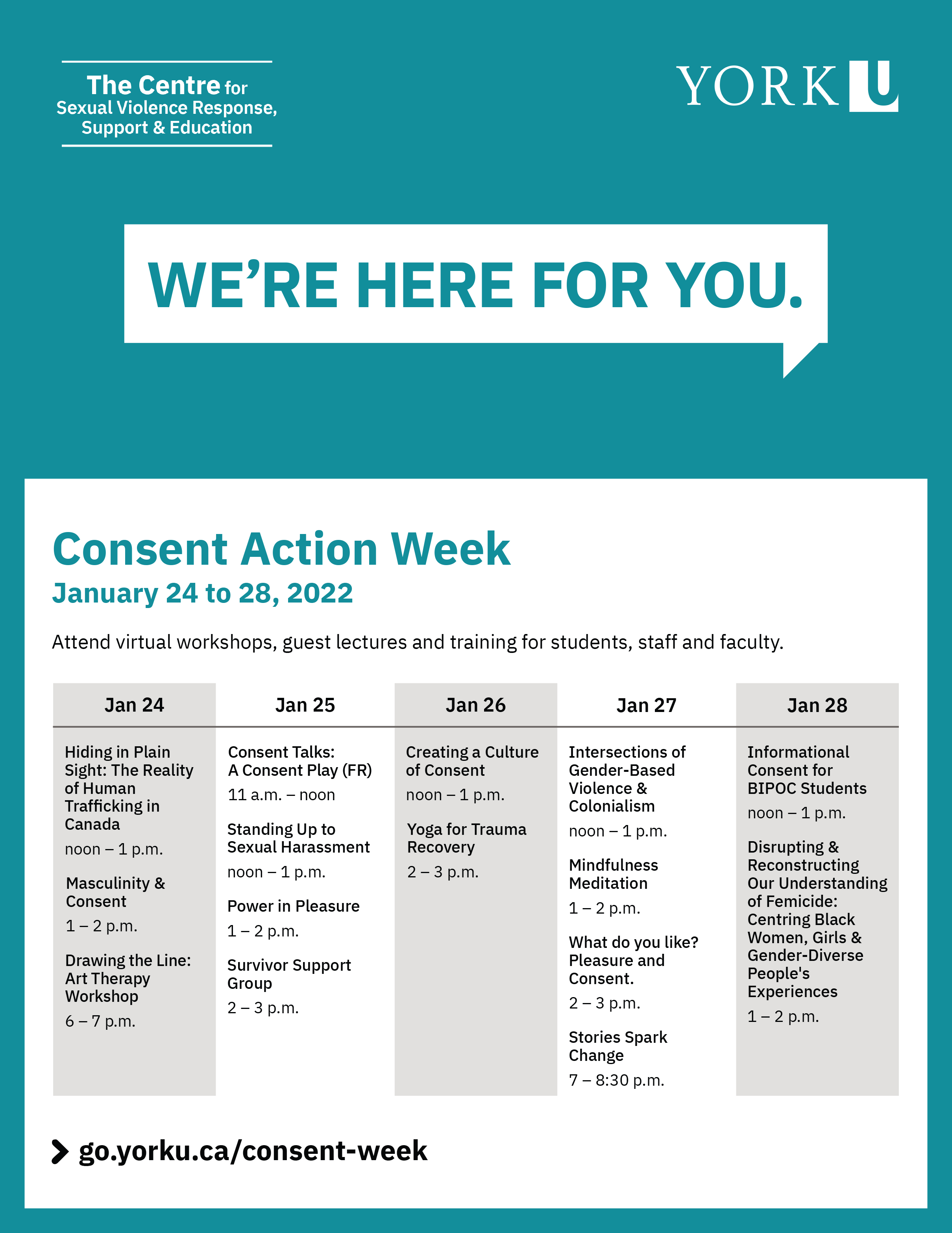 Poster for Consent Action Week