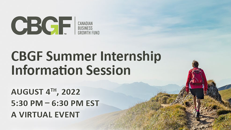 CBGF Summer Internship Program