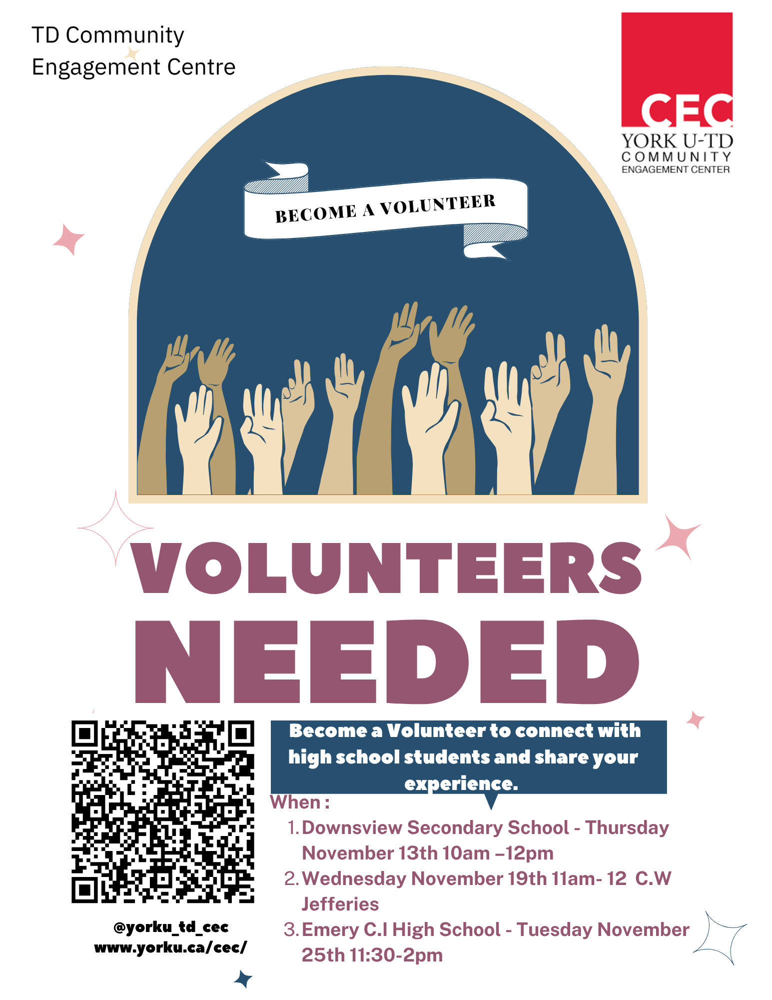 Volunteer Opportunity: “Meet a Current YorkU Student”