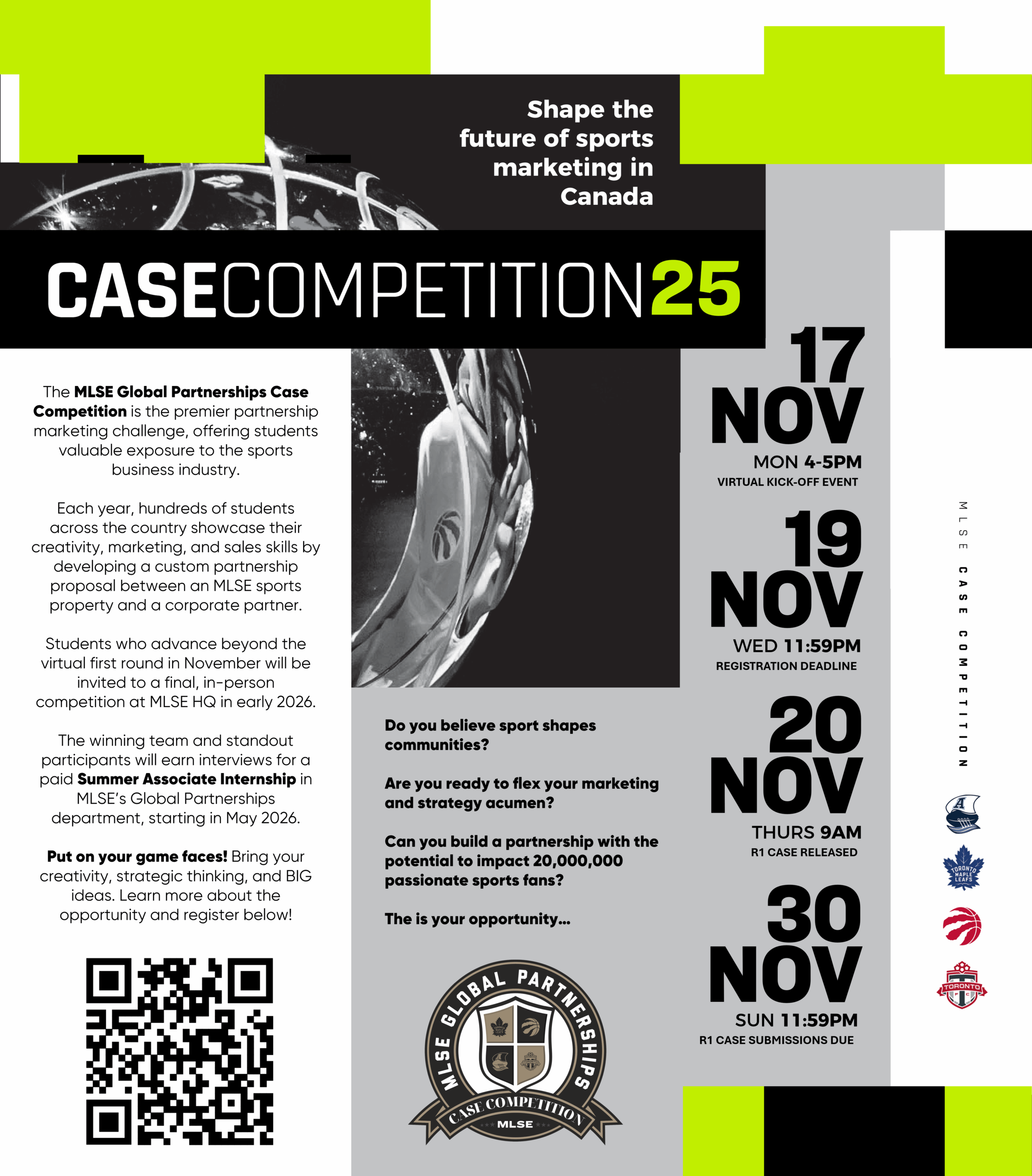 MLSE Case Competition 2025: Shape the Future of Sports Marketing